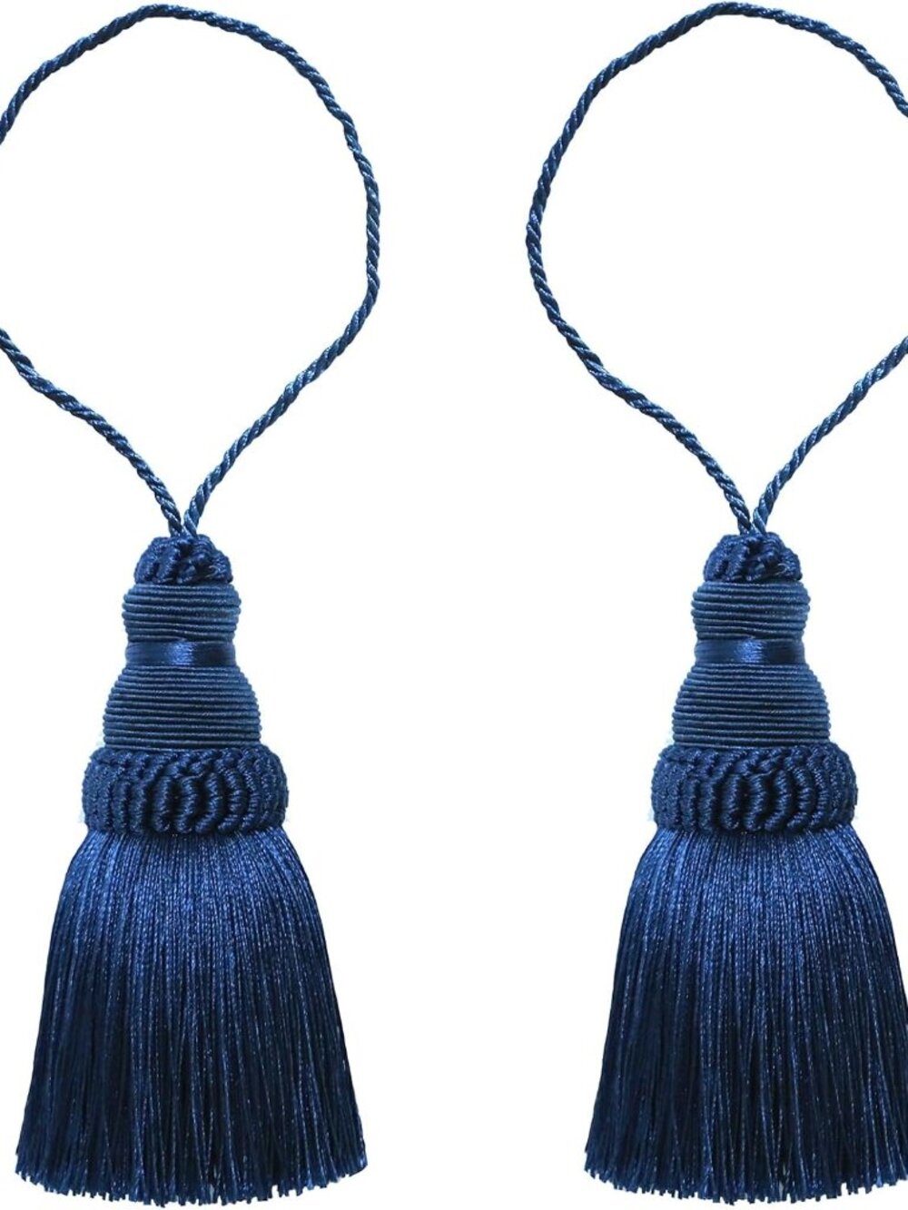 2Pcs Colorful Tassel Key Tassels DIY AccessoriesNavy
